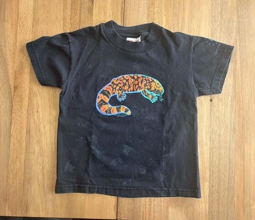 Vintage Hanes Beefy-T Desert Buddies Gila Monster Kids T-Shirt Size XS 2-4 Loews